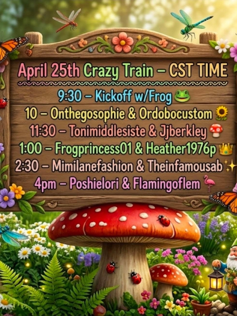 4/25 UNLISTED Crazy Train As Desc Seen In Live Show. You Are Not Alone 🦩